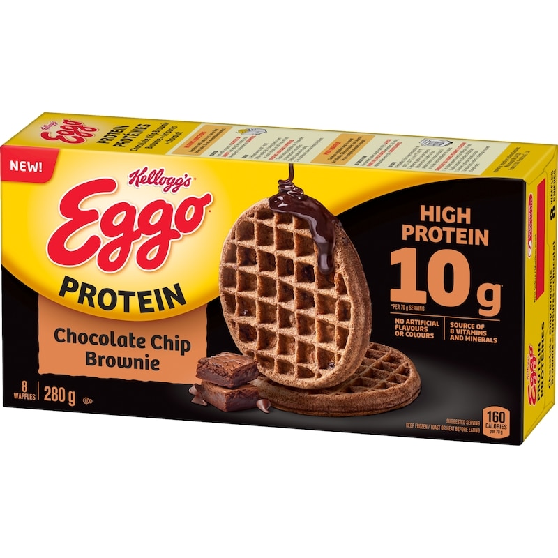 Eggo Protein Waffles Chocolate Chip Brownie