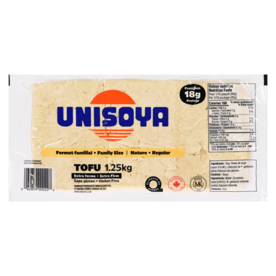 Unisoya Tofu Regular Extra Firm Large Size 1.25 kg, $0.56/100g