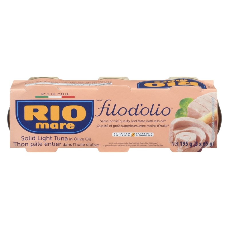 Solid Light Tuna In Olive Oil Filod'olio
