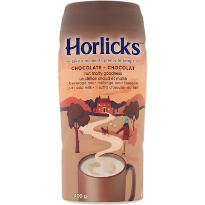 Horlicks Mélange pour boisson maltée au chocolat 400 g, 2,00 $/100g