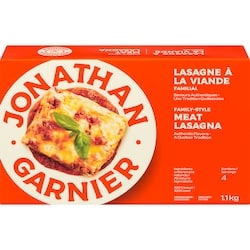 Jonathan Garnier Lasagnes à la viande familial 1.1 kg, 1,36 $/100g