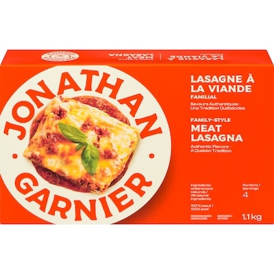 Jonathan Garnier Lasagnes à la viande familial 1.1 kg, 1,36 $/100g