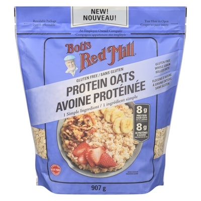 Bobs Red Mill Gluten Free Protein Oats 907 g, $0.99/100g