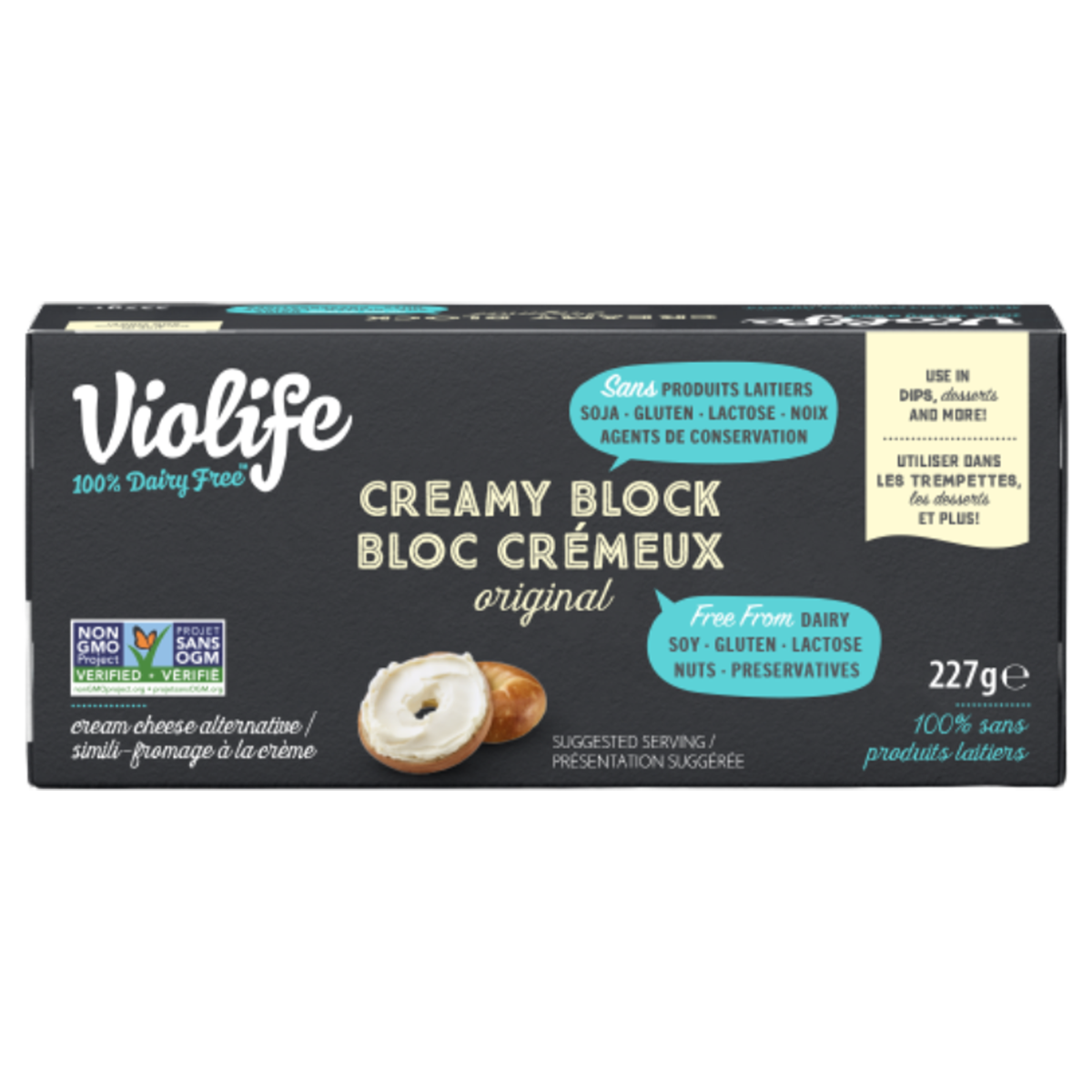 Violife Dairy Free Cream Cheese Block 227 g, $3.92/100g