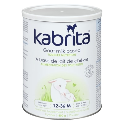 Kabrita Base de lait de chèvre alimentation des tout-petits poudre 12-36 m 800 g, 6,50 $/100g