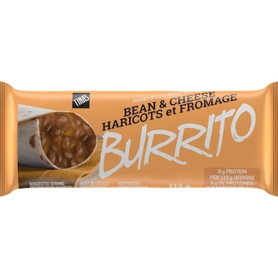 TINA'S Burrito, Bean & Cheese 113 g, $1.58/100g