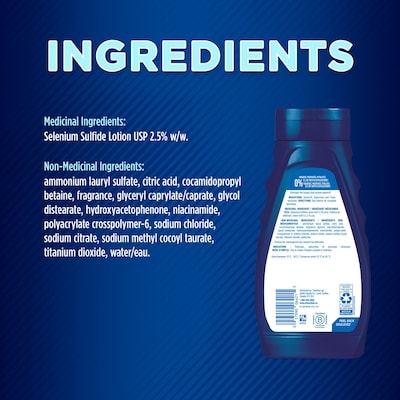 Shampooing antipelliculaire extra fort 2.5%, Sulfure de sélénium 2.5%