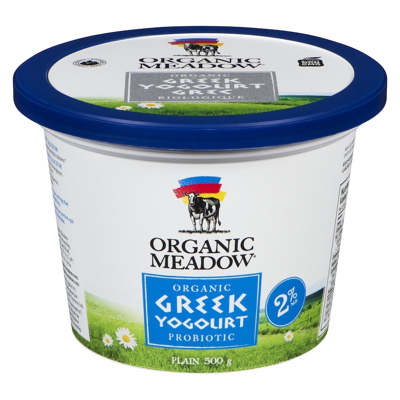 Greek Yogourt Probiotic Plain Organic 2 % M.F.