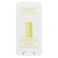 Native Whole Body Deodorant, Sensitive Aloe & Green Tea 68 g, $27.93/100g