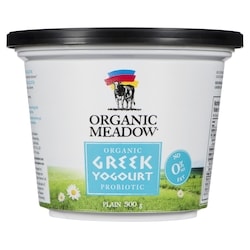 Organic Greek Yogourt Probiotic Plain 0% M.F.