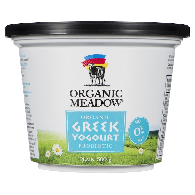 Organic Greek Yogourt Probiotic Plain 0% M.F.