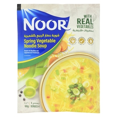 Noor Spring Vegetable Noodle Soup 60 g, $2.98/100g