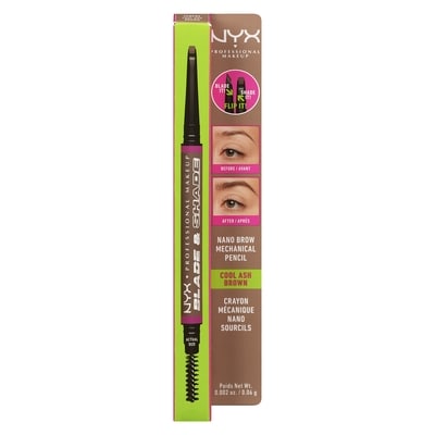 Nyx Nano Brow Mechanical Pencil Ffbp03 Cool Ash Brown 1 ea, $15.99/1ea