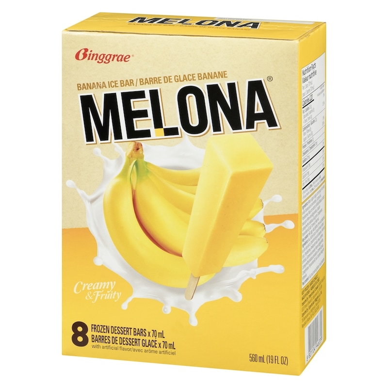 Melona Frozen Dessert Bars Banana Ice Bar