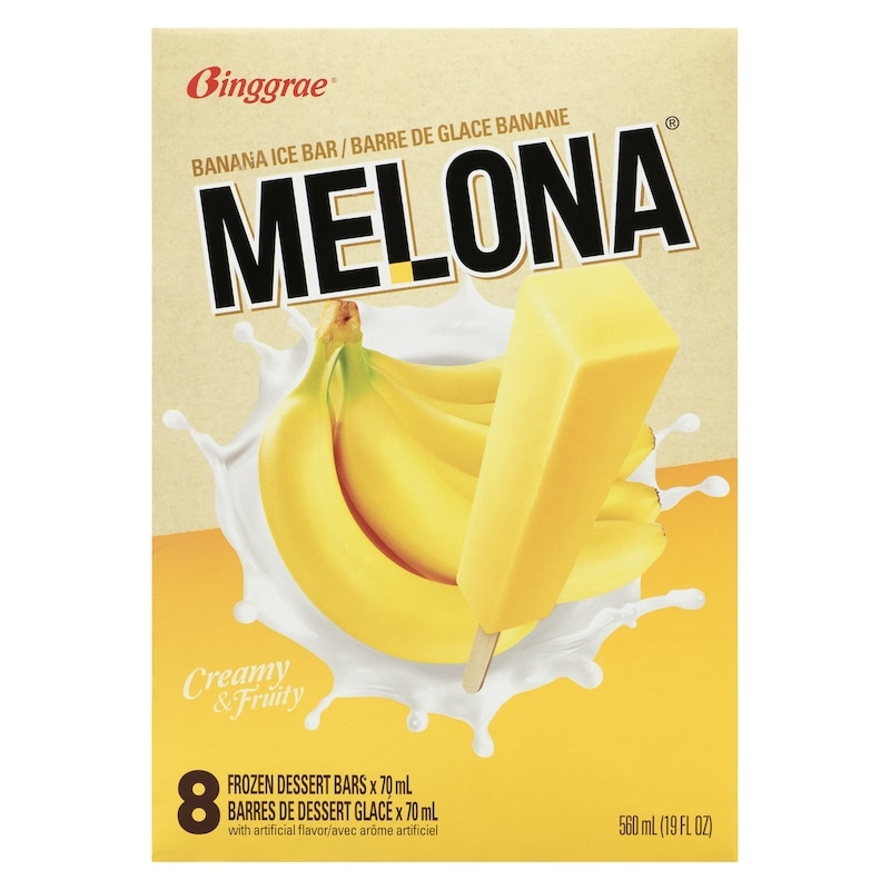 Melona Frozen Dessert Bars Banana Ice Bar
