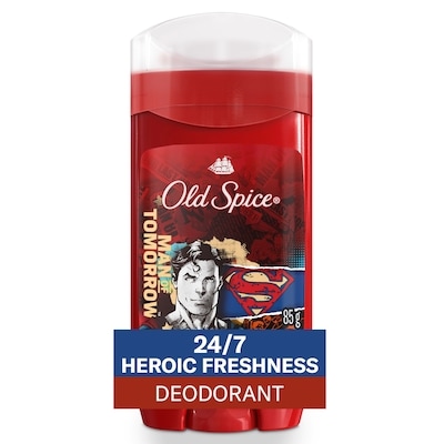 Old Spice Aluminum Free Deodorant for Men, 24/7 Freshness, Long Lasting Odor Protection, Smell Like a Hero, Superman, Bright Citrus and Cosmos Scent 85 g, $11.75/100g