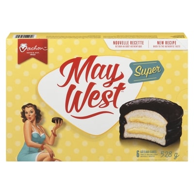 Vachon Gâteau May West 6x88.0 g, 1,80 $/100g