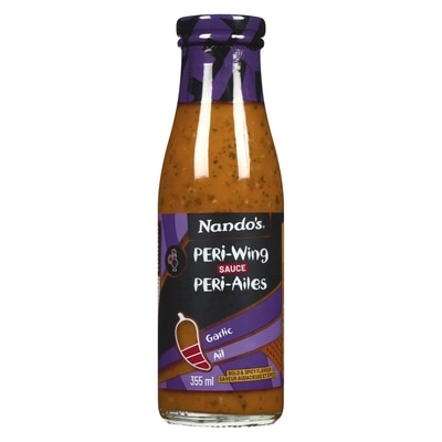 Nando’s Sauce peri-ailes ail 355 ml, 2,25 $/100ml