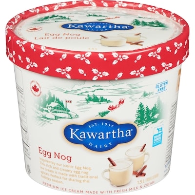 Kawartha Premium Ice Cream Egg Nog 1.5 l, $0.60/100ml