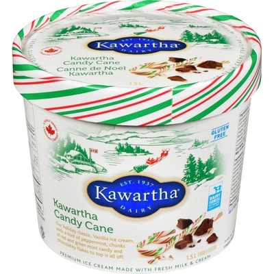 Kawartha Premium Ice Cream Kawartha Candy Cane 1.5 l, $0.67/100ml