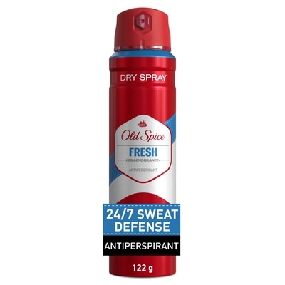 Old Spice Antiperspirant and Deodorant Invisible Dry Spray for Men, 24/7 Freshness, Lasting Sweat and Odor Protection, Legendary Fragrance, High Endurance, Fresh Scent 122 g, $8.19/100g