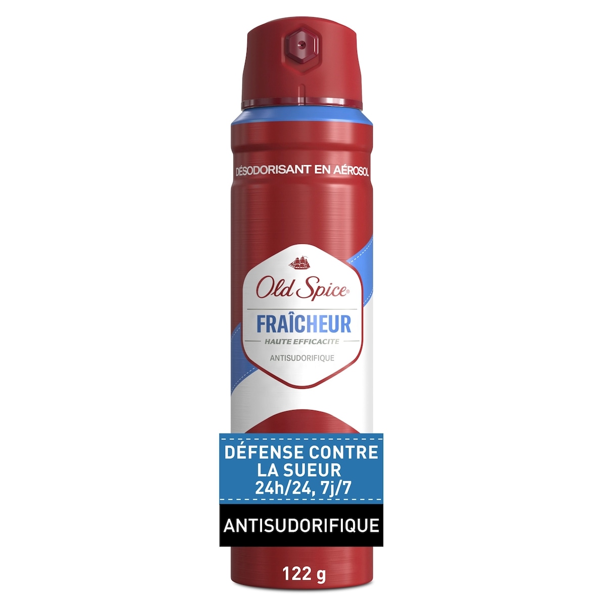 Old Spice Antisudorifique et désodorisant invisible en aérosol pour hommes, fraîcheur 24 heures sur 24, 7 jours sur 7, protection durable contre la transpiration et les odeurs, parfum légendaire, Haute efficacité, parfum Fraîcheur 122 g, 9,17 $/100g