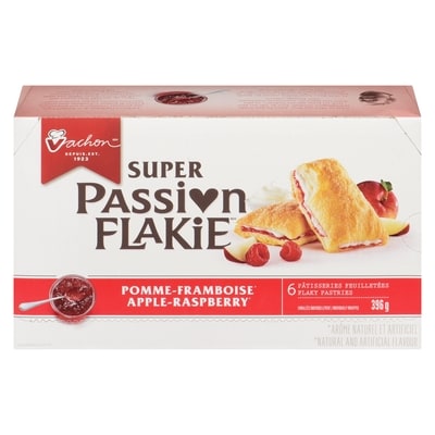 Vachon Super passion flakie pâtisserie feuilletée pomme-framboise 6x66.0 g, 2,40 $/100g
