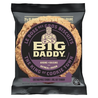 Big Daddy Biscuit avoine et raisins paquet de 8 8x100.0 g, 1,00 $/100g