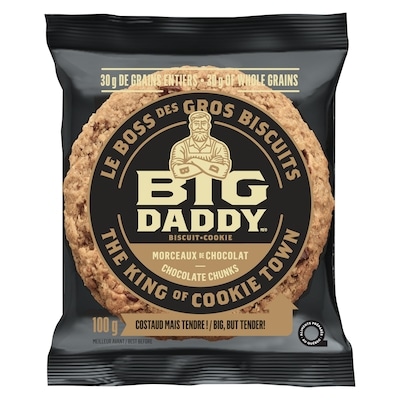 Big Daddy Biscuit morceaux de chocolat paquet de 8 8x100.0 g, 1,00 $/100g