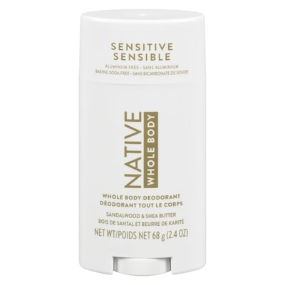 Native Déodorant tout le corps, bois de santal et beurre de karité 68 g, 27,93 $/100g