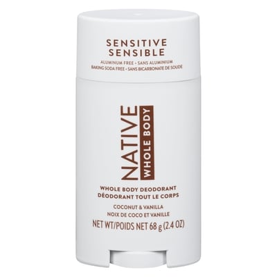 Native Déodorant tout le corps noix de coco et vanille 68 g, 29,40 $/100g