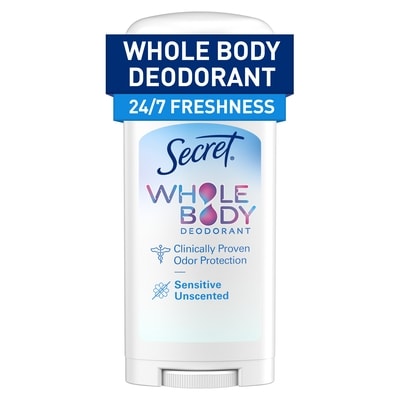 Secret Whole Body Stick Aluminum Free Deodorant for Women Unscented 68 g, $27.93/100g