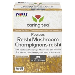 Now Caring Tea Reishi Mushroom Rooibos 24 ea, $0.42/1ea