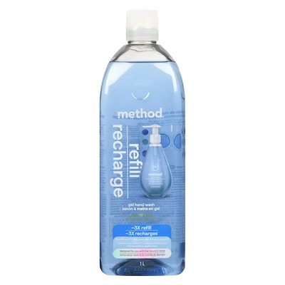 Method Savon à mains en gel recharge minéraux de mer 1 l, 1,10 $/100ml