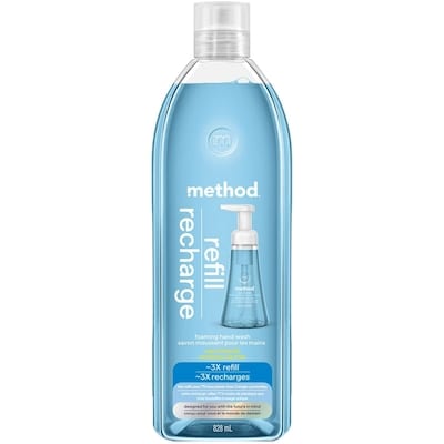 Method Foaming Hand Soap Refill Sweet Sea Minerals 828 ml, $1.21/100ml