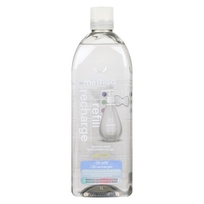 Method Savon à mains en gel recharge sweet water 1 l, 0,82 $/100ml