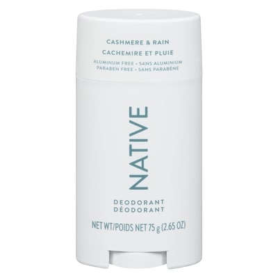 Native Déodorant cachemire et pluie 75 g, 23,99 $/100g