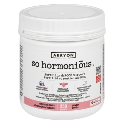 Aeryon Wellness So Hormoniöus Fertility & Pcos Support Powder Butterscotch Flavour 250 g, $22.00/100g