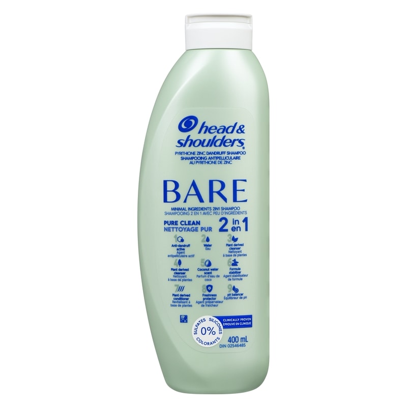 BARE Pure Clean 2in1 Dandruff Shampoo and Conditioner, Anti-Dandruff  Treatment