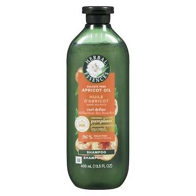 Herbal Essences Apricot Oil Sulfate Free Shampoo, Defines Curls, with Certified Camellia Oil and Aloe Vera, For All Hair Types, Especially Curly Hair 400 ml, $2.25/100ml