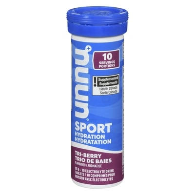Nuun Hydration Sport Tri-Berry Flavoured 10 ea, $1.10/1ea