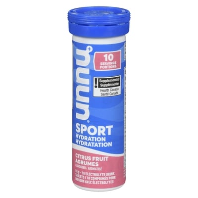 Nuun Hydration Sport Citrus Fruit Flavoured 10 ea, $1.20/1ea