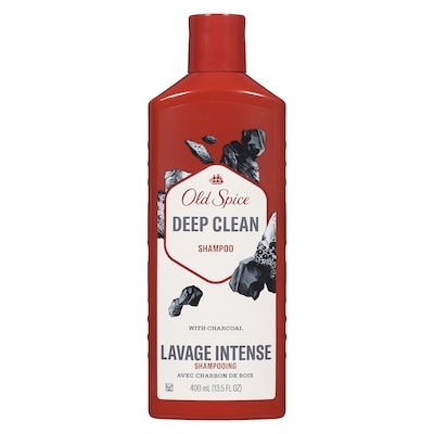 Old Spice Shampooing pour hommes Lavage intense avec charbon de bois, parfum frais et propre, élimine la saleté et le sébum accumulés, 400mL  400 ml, 2,25 $/100ml