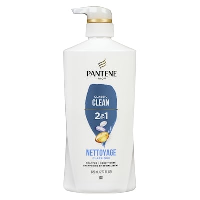 Pantene Classic Clean 2-in-1 Shampoo & Conditioner 820 ml, $1.83/100ml