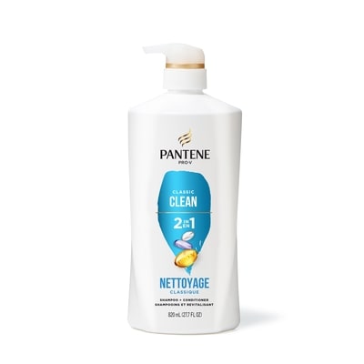 Pantene Shampooing et revitalisant 2 en 1 Nettoyage classique 820 ml, 1,95 $/100ml