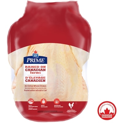 Maple Leaf Poulet entier Prime 1 kg, 1,60 $/100g