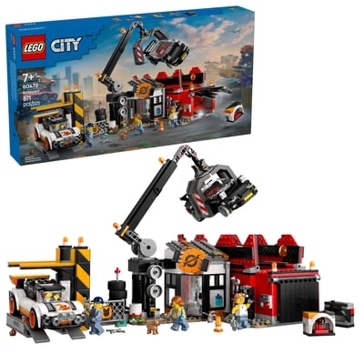LEGO City Le Parc à Ferraille avec Voitures, Jouet d’Ouvriers de Récupération pour les 7 Ans et Plus 60472 1 ea, 80,00 $/1ch