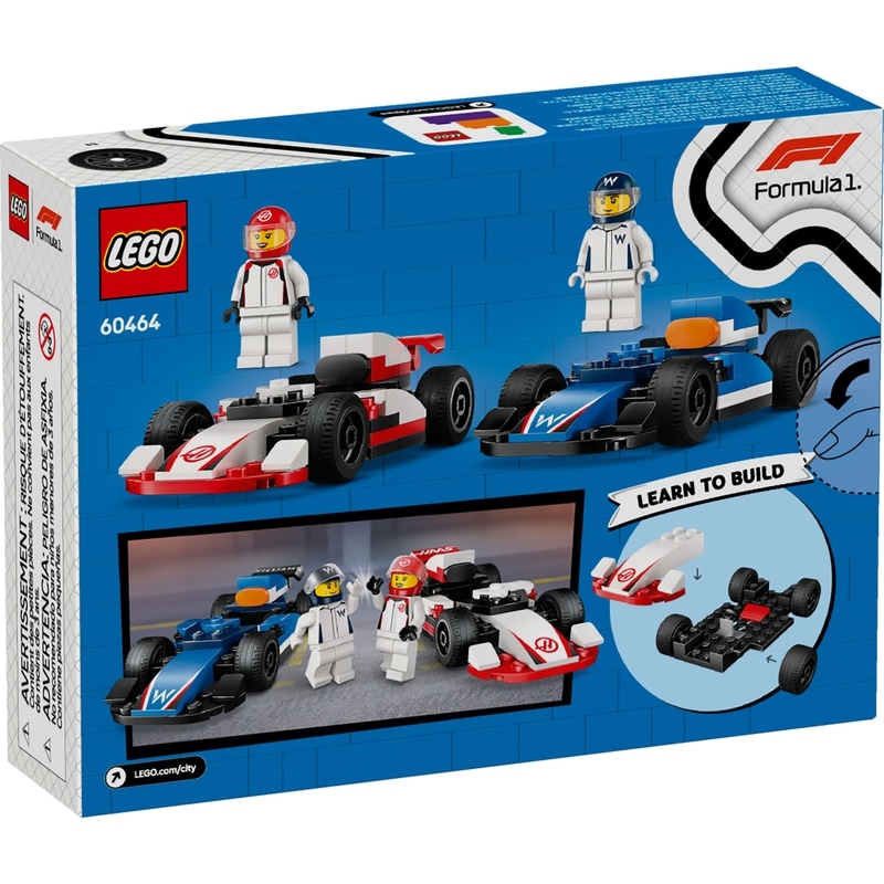 City Formula 1 F1® Williams Racing & Haas F1® Race Cars 60464