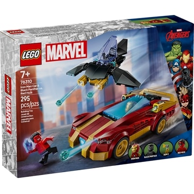 LEGO Super Heroes Marvel Iron Man Car & Black Panther vs. Red Hulk 76310 1 ea, $45.00/1ea