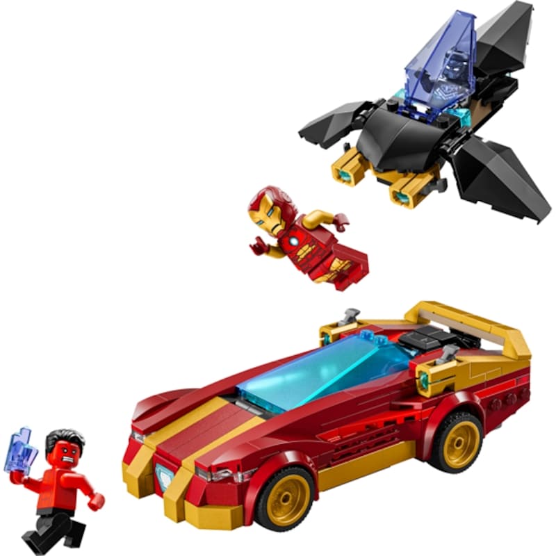Super Heroes Marvel Iron Man Car & Black Panther vs. Red Hulk 76310